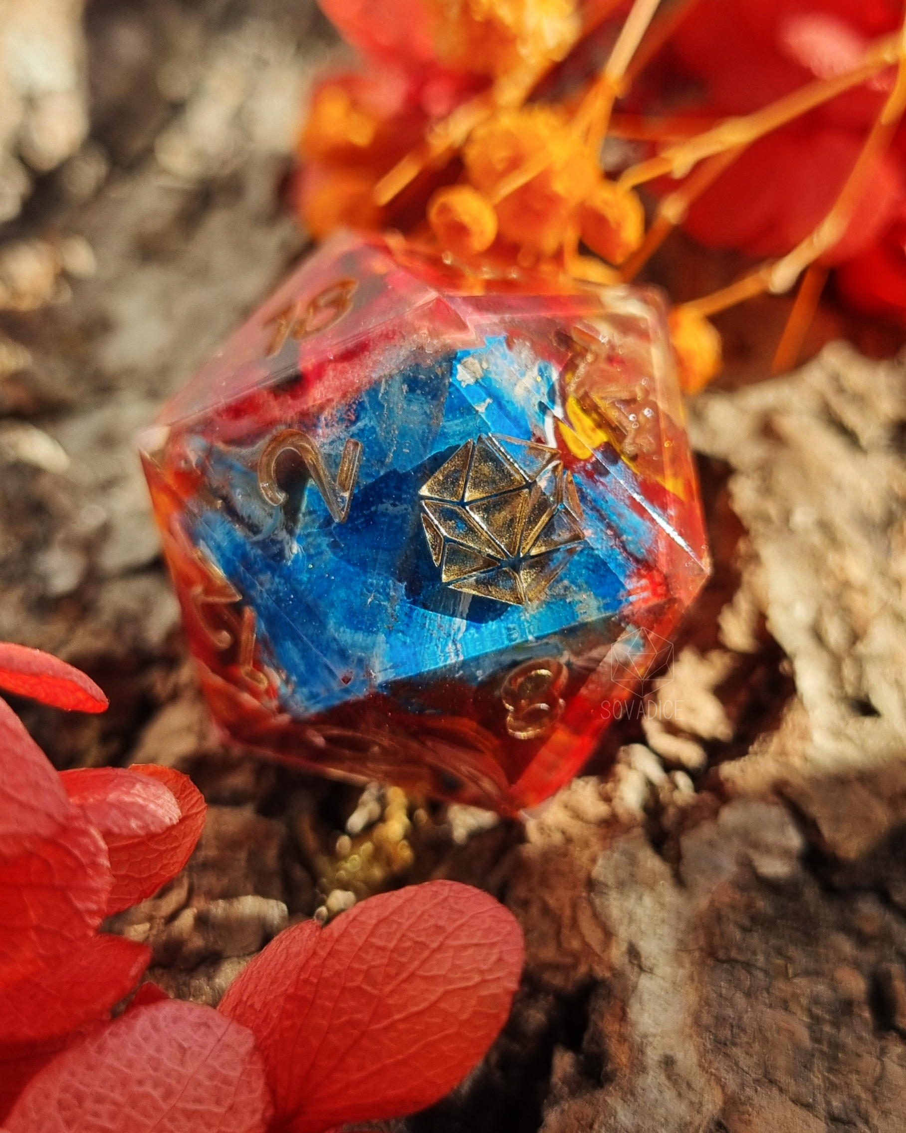 Warmth Always Wins - 30mm Handpainted d20