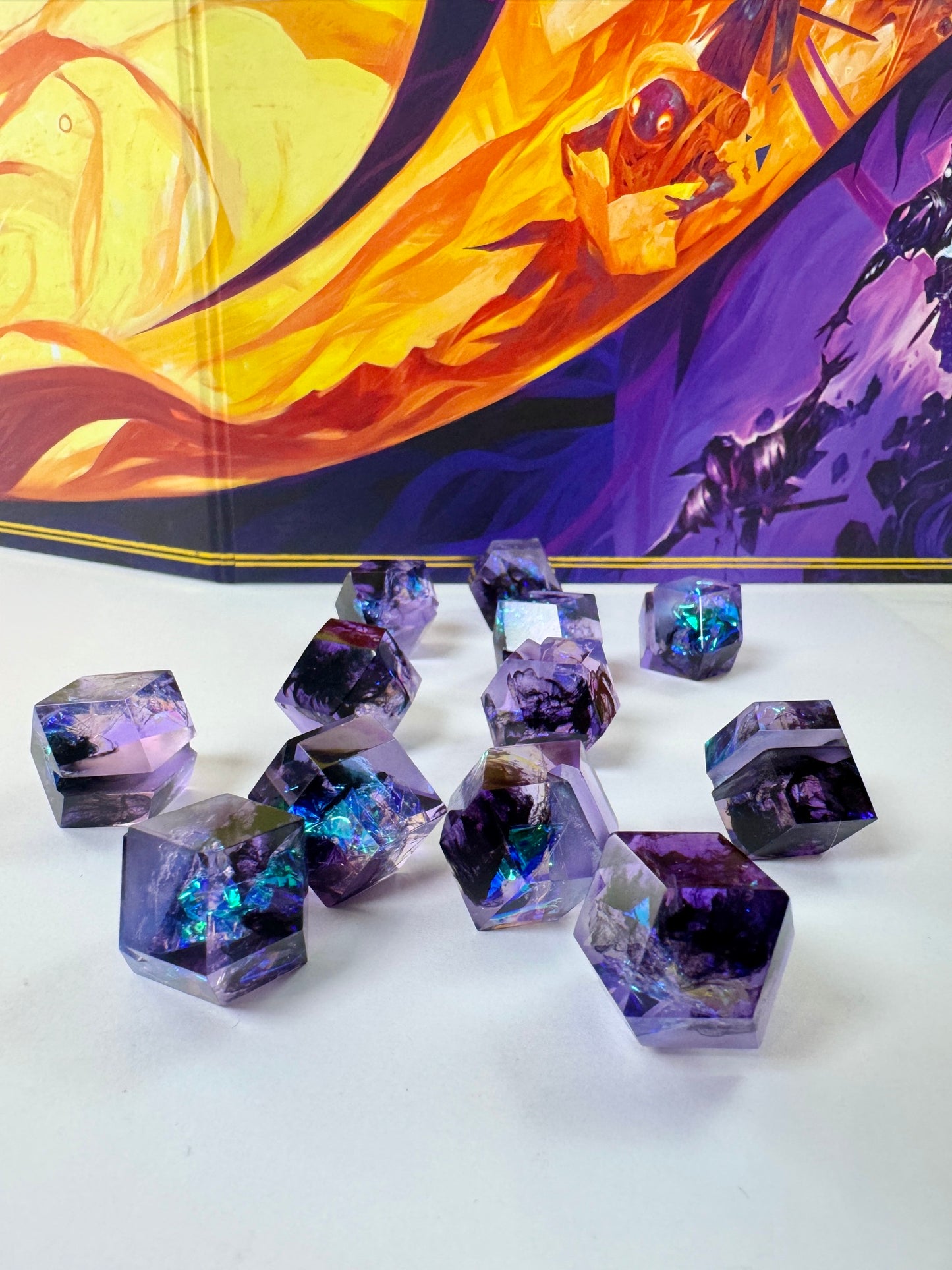 Violet Void Tracking Tokens for GM Screens