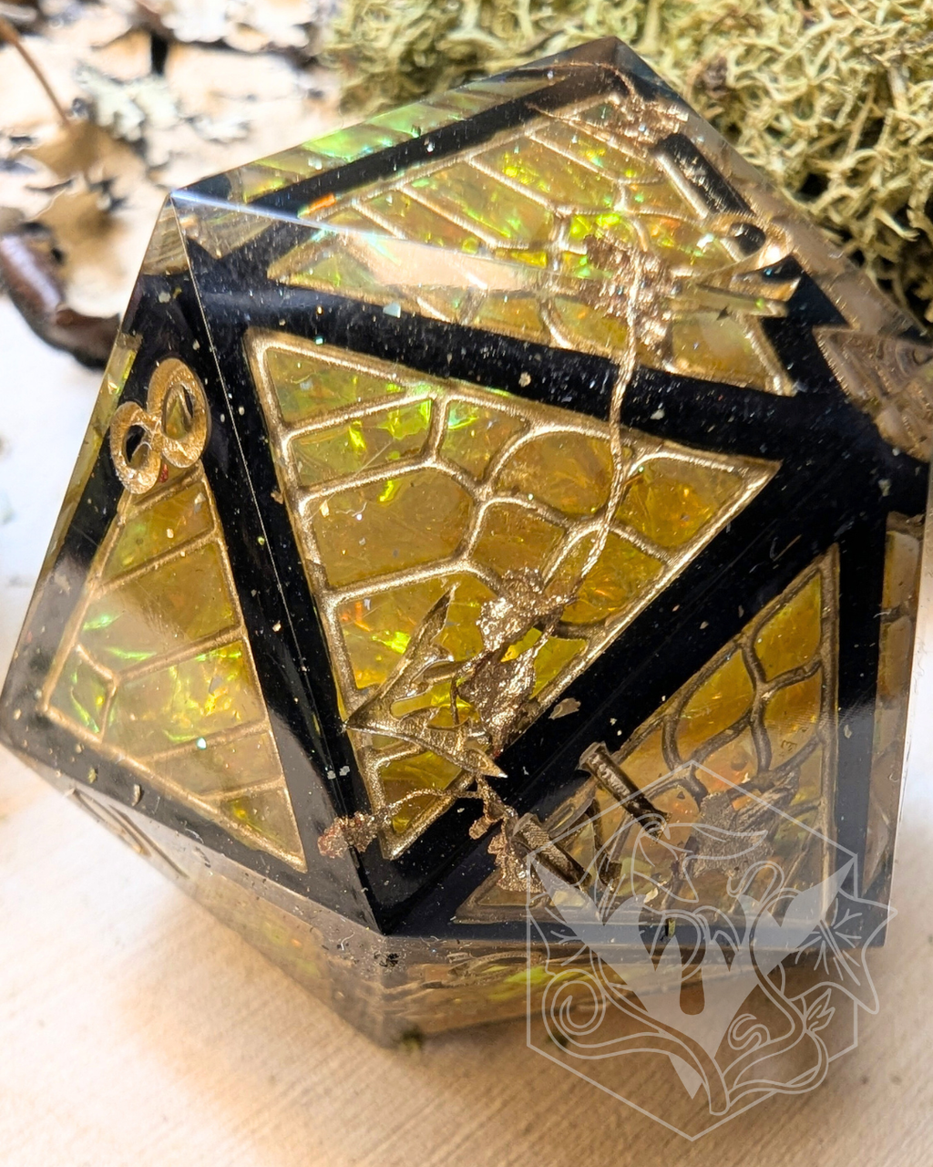 Death of a Monarch - 35mm Stained Glass Chonk