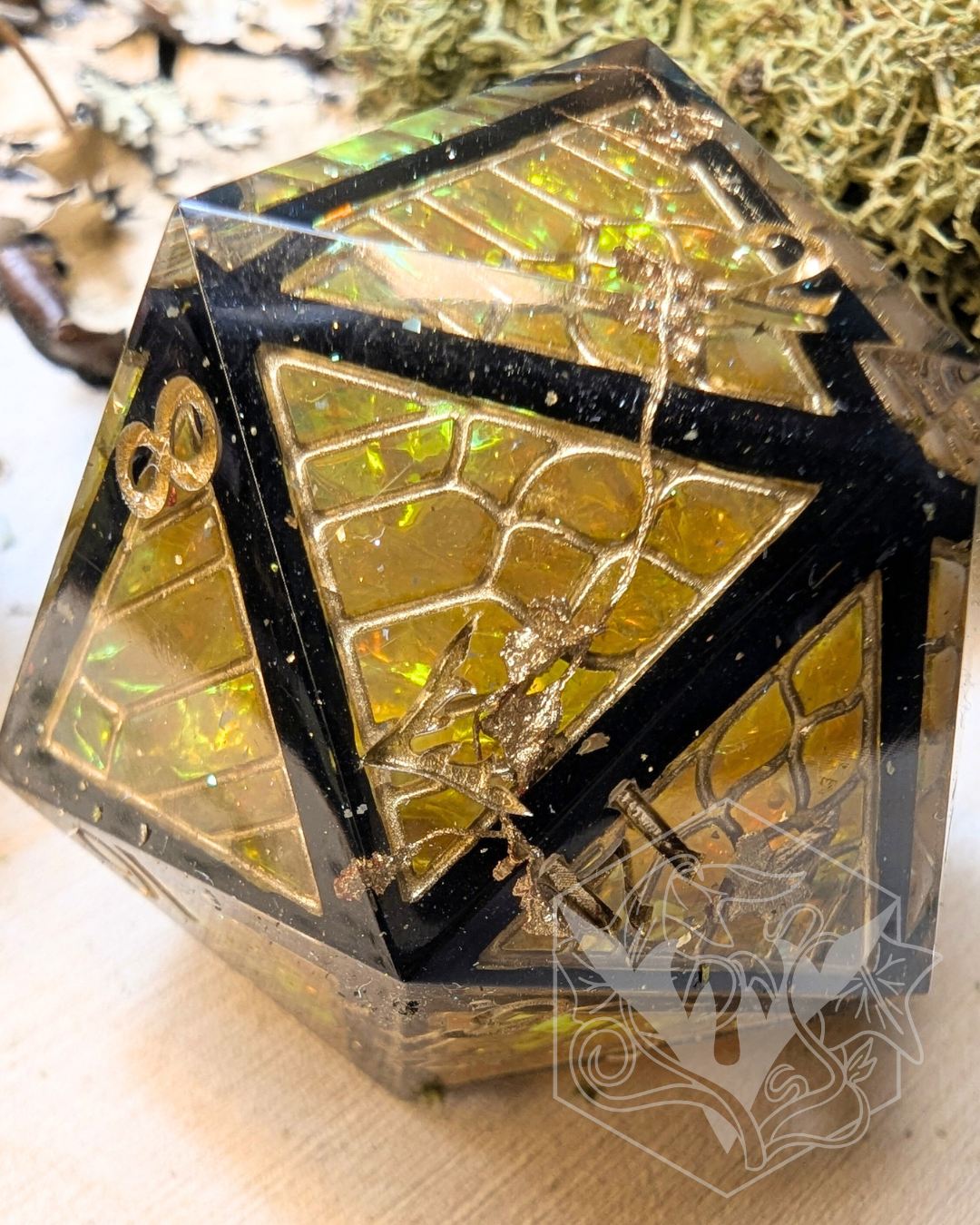 Death of a Monarch - 35mm Stained Glass Chonk