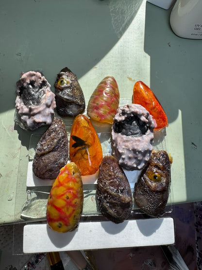 Handmade Jurassic Park Press-On Nails Sculpted by Danielle Radford