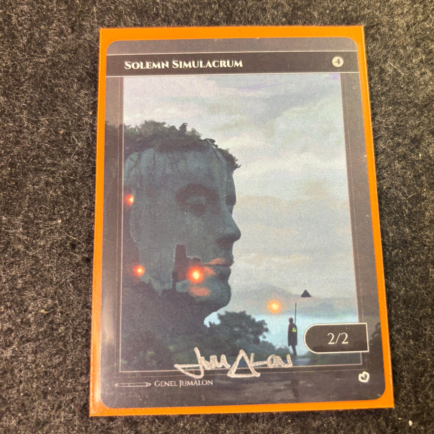MtG: Solemn Simulacrum Proxy - Signed by Genel Jumalon