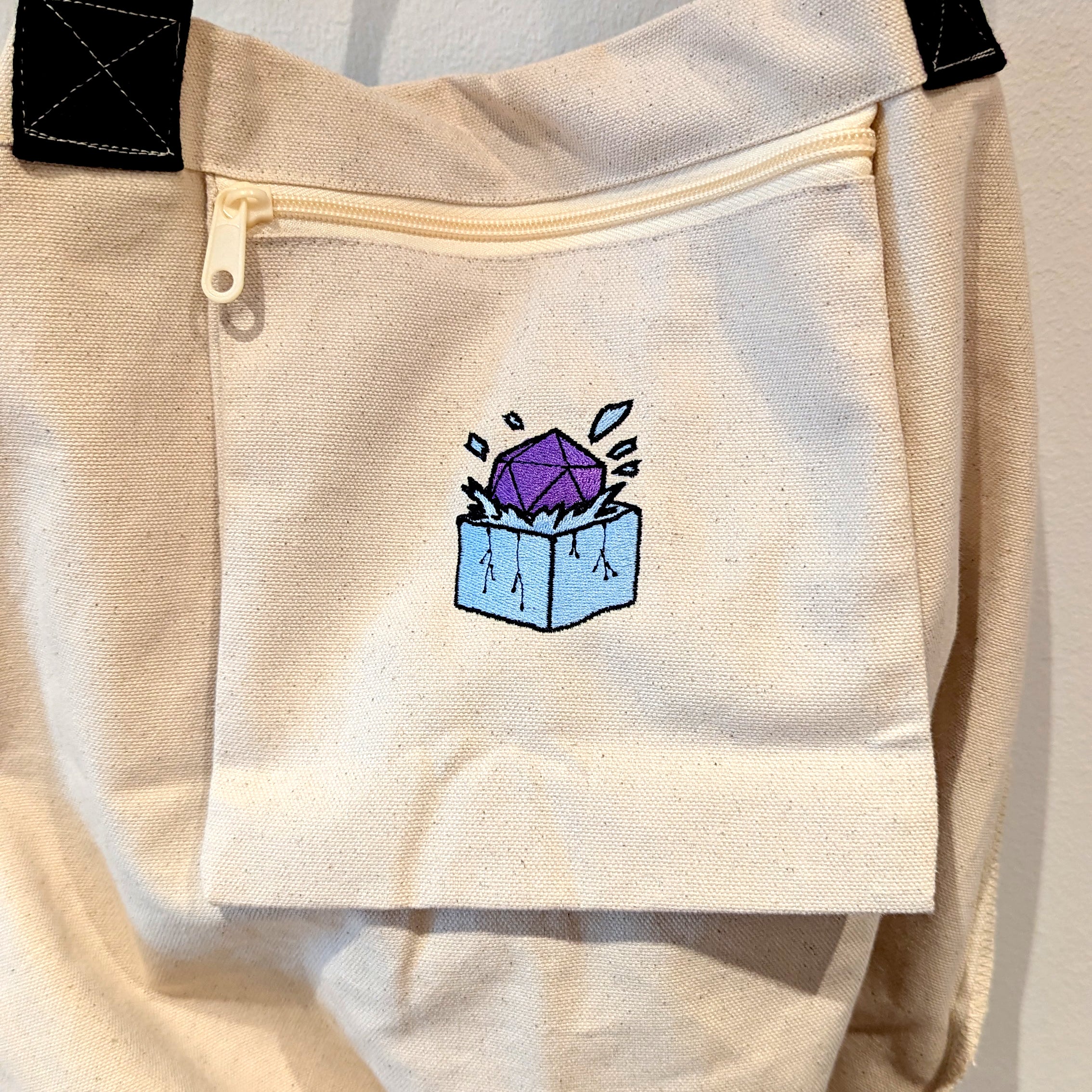 Houses & Humans Embroidered Canvas Bag