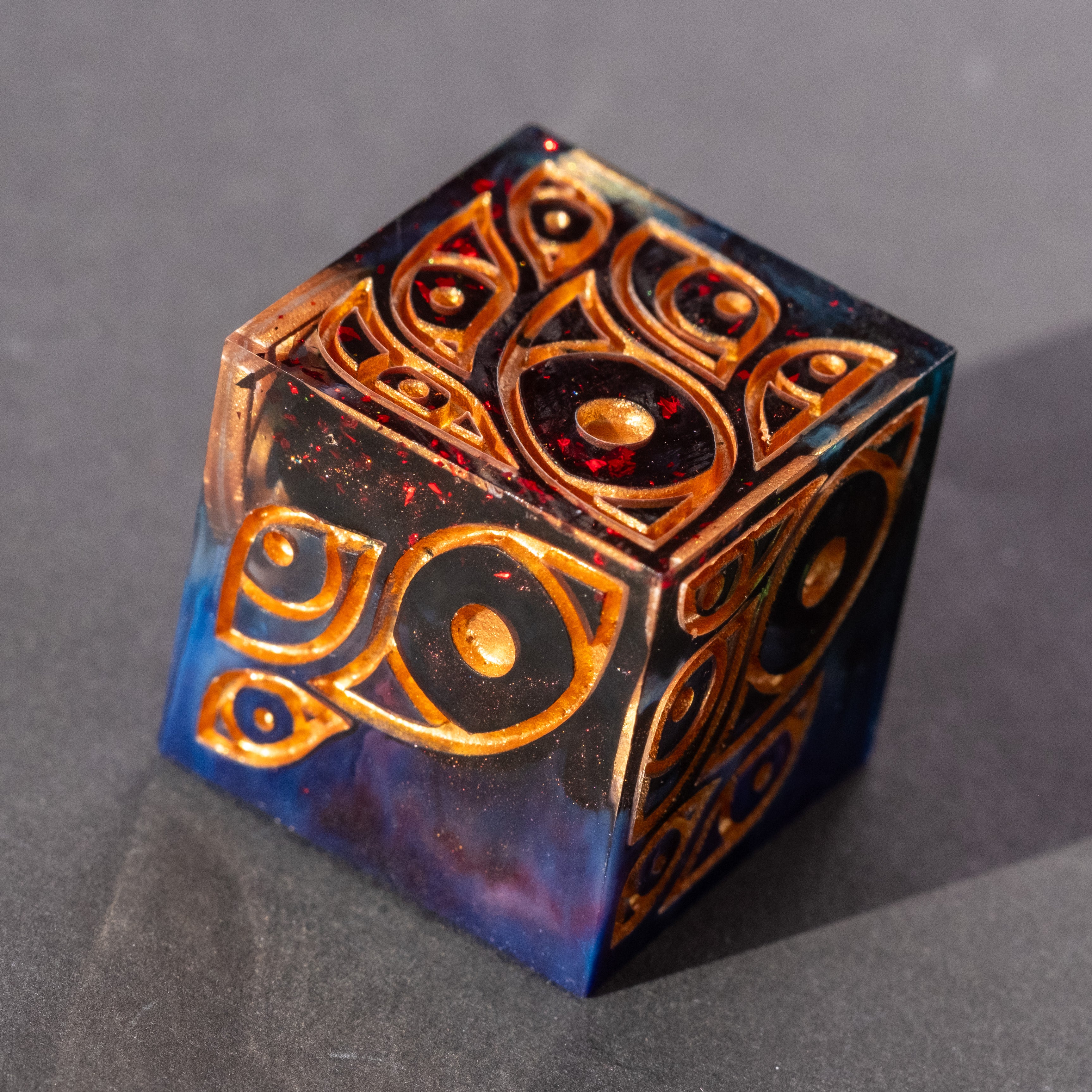 We See You (Red Flakes) - Oversized d6