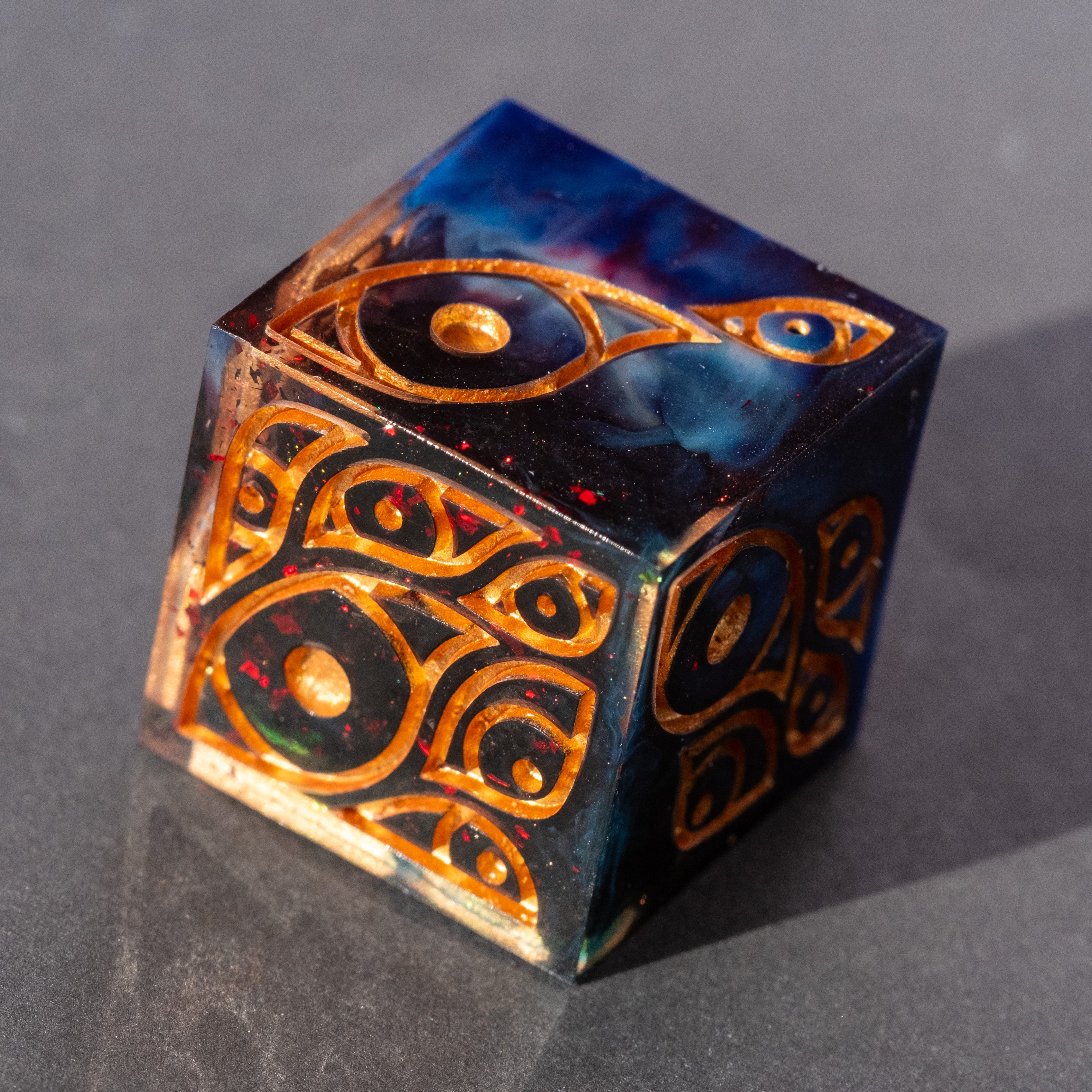 We See You (Red Flakes) - Oversized d6