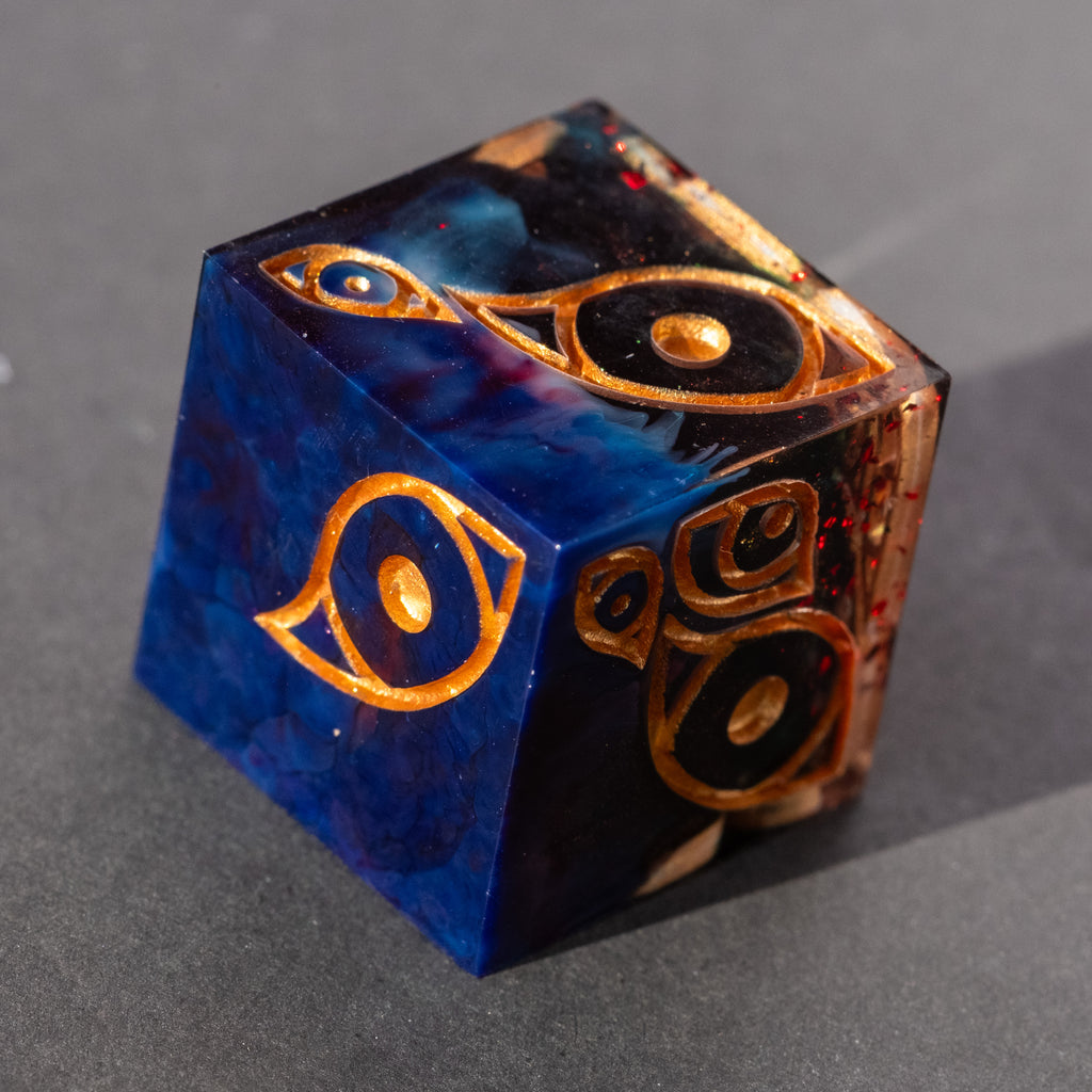 We See You (Red Flakes) - Oversized d6