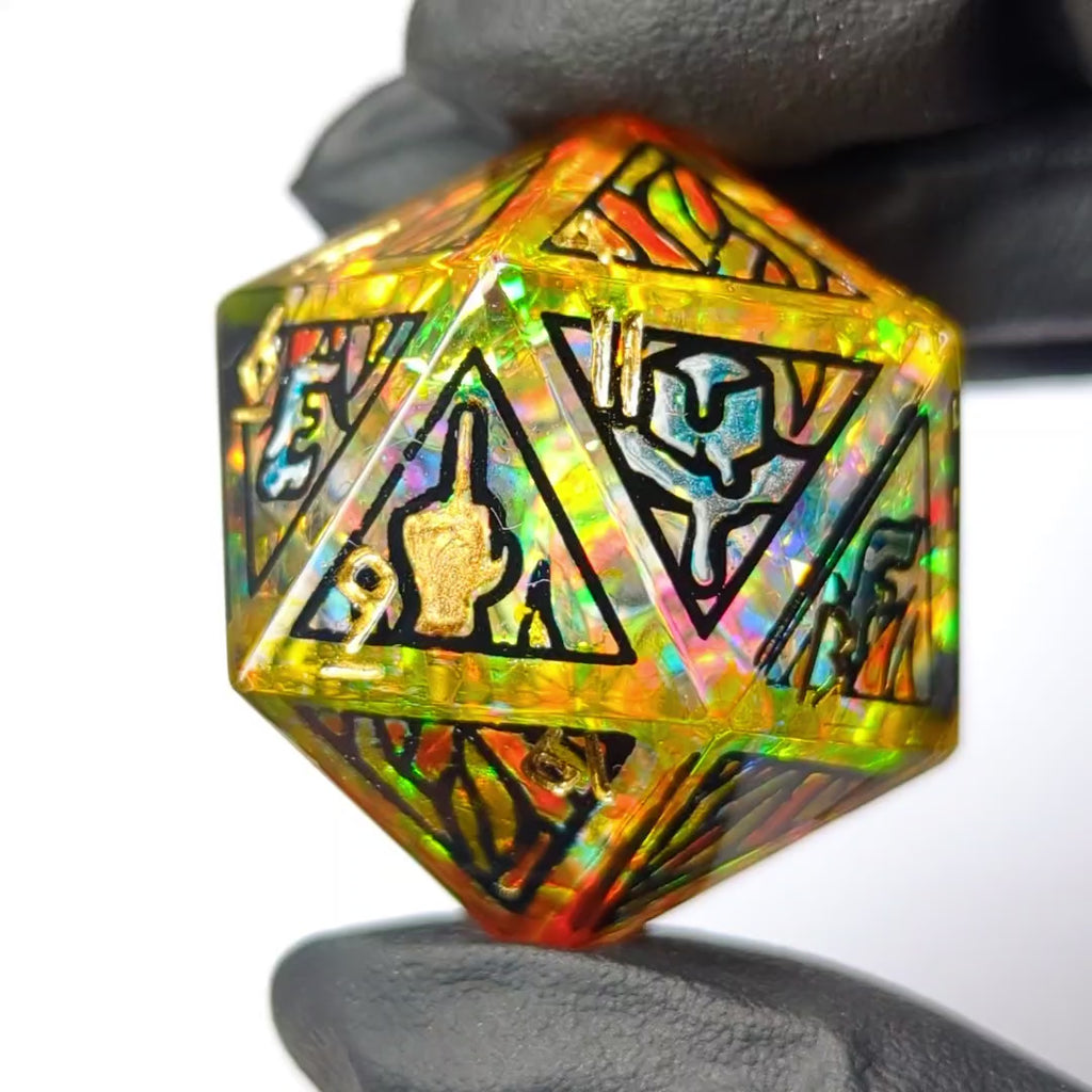 Fireballs Melt Ice - 32mm d20