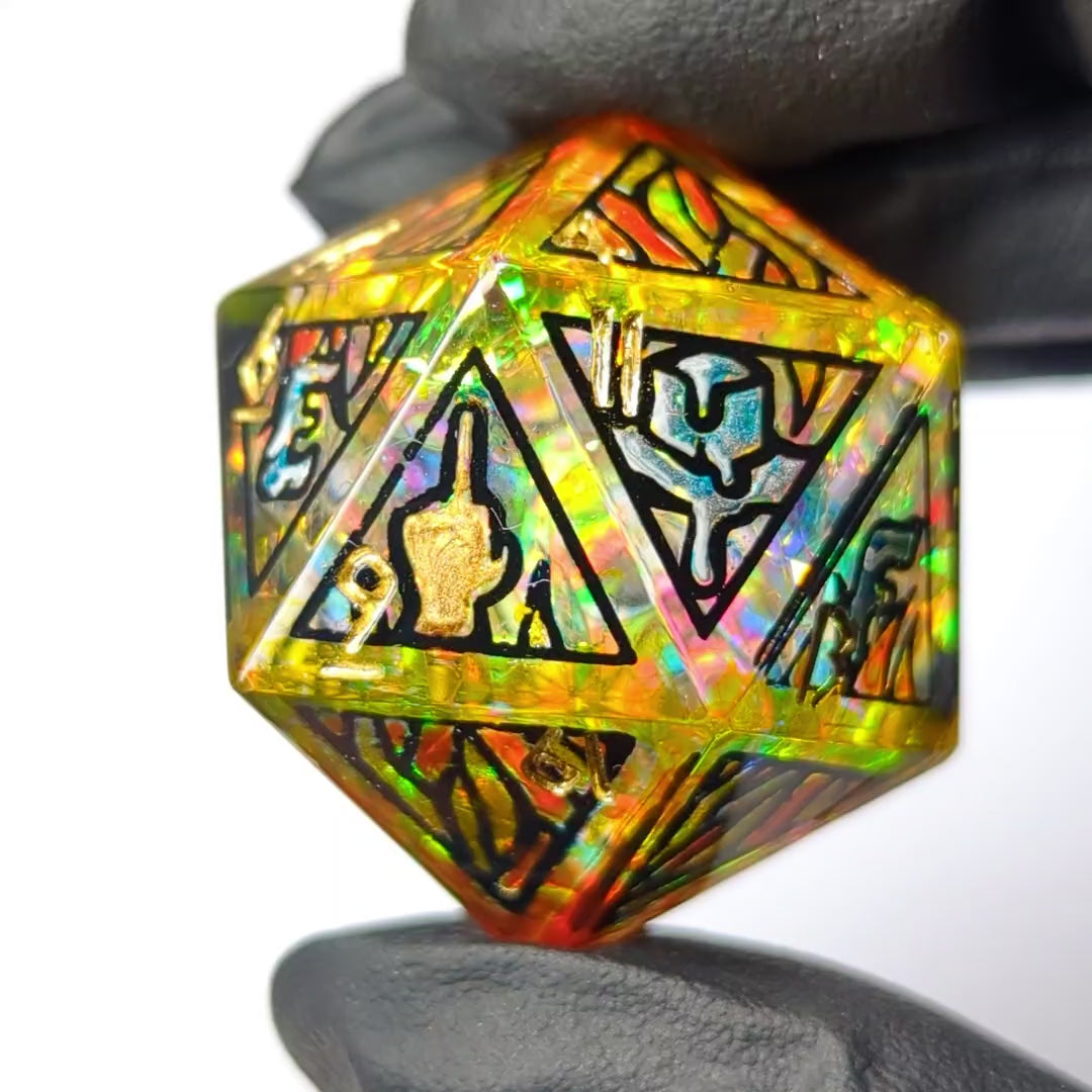 Fireballs Melt Ice - 32mm d20