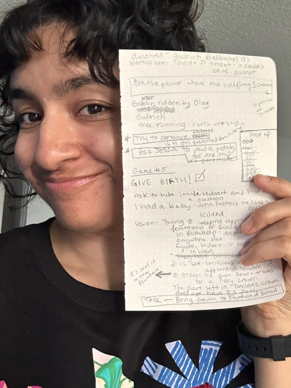 A Page From Rekha Shankar Escape the Bloodkeep Notebook