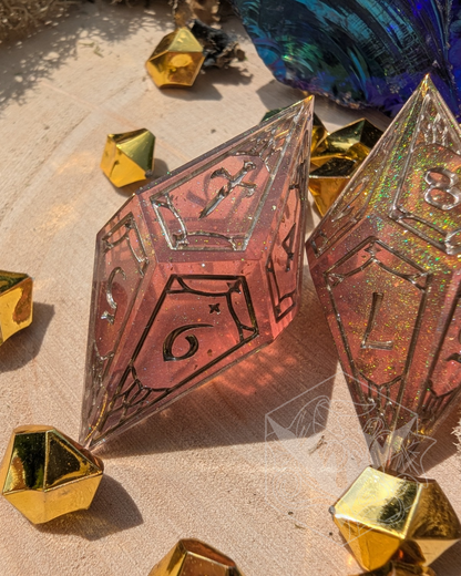 Rose Gold - 2d10 Dice Set
