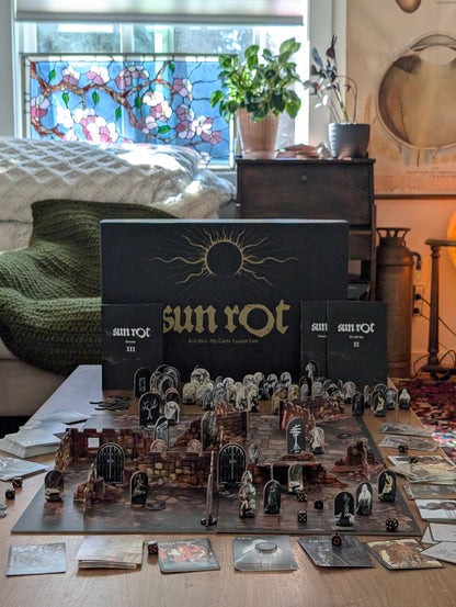Bundle 1) Sun Rot Board Game, Sun Rot Mini 4-Pack, Witty Goblin x MISCAST Mini, KOGAN x Brain Dead x Smash Bash LE Mini