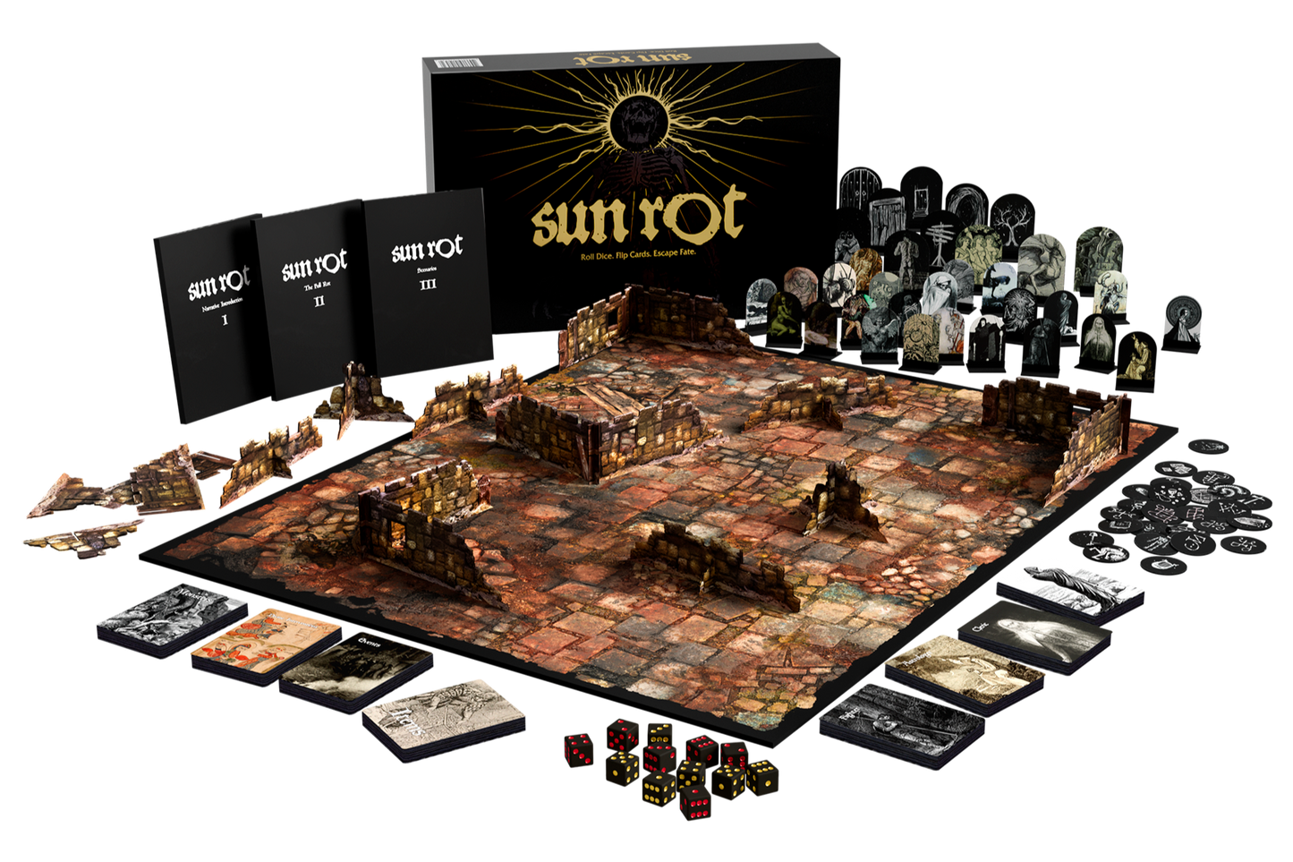 Bundle 2) Sun Rot Board Game, Witty Goblin x MISCAST Mini, KOGAN x Brain Dead x Smash Bash LE Mini (Copy)
