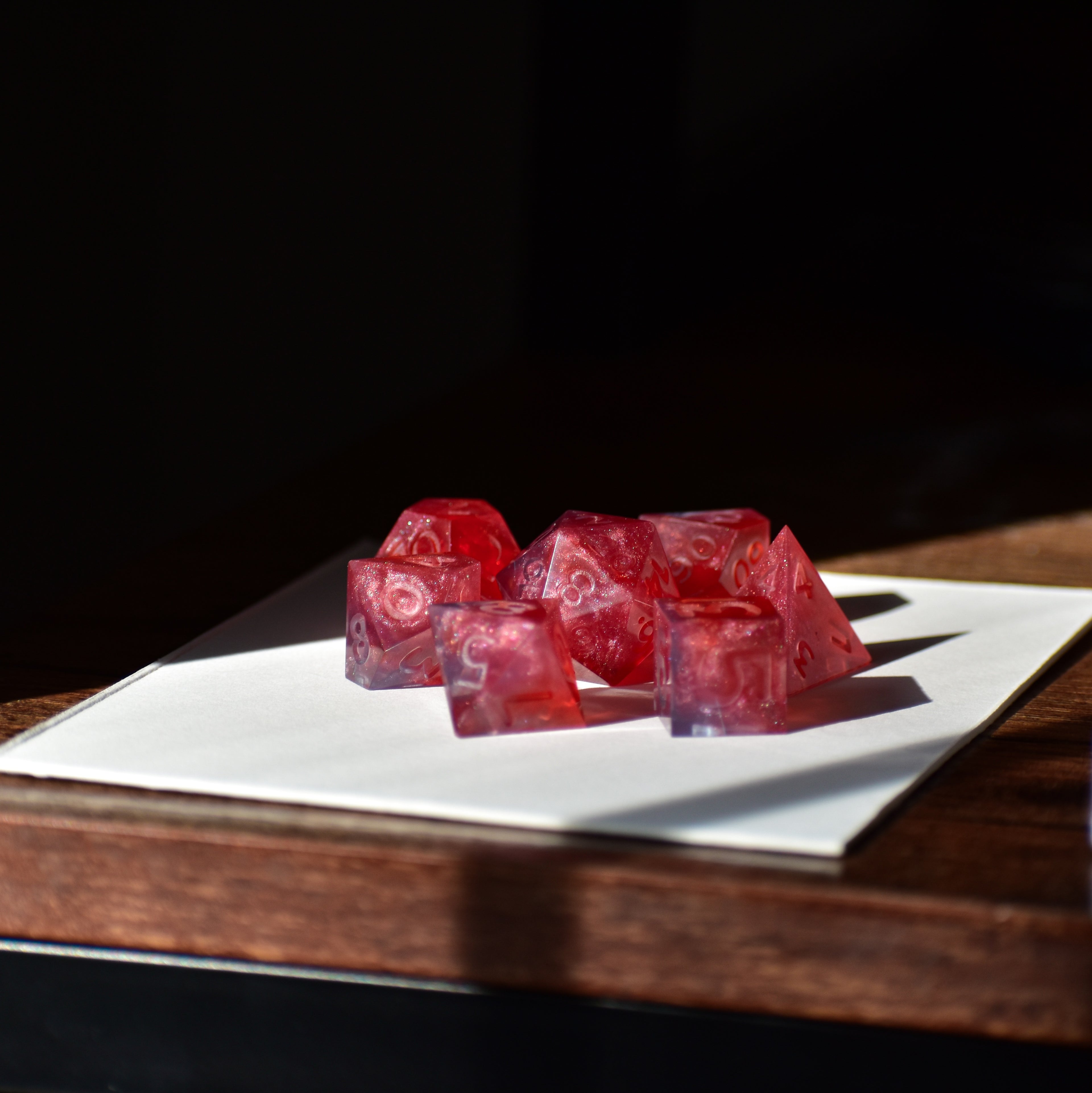 Sunrise | Resin DnD 7-Piece Dice Set